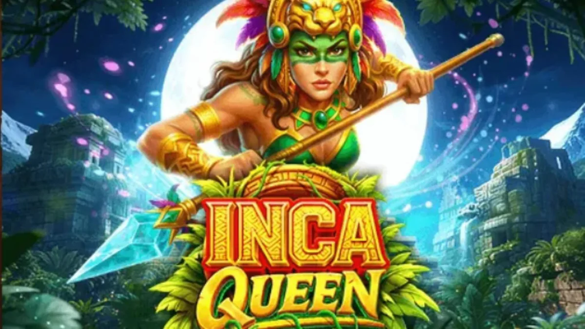 Pemandangan kuil kuno dalam slot Inca Queen